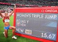 Yulimar Rojas vuela hasta los 15,67m marcando nuevo récord olímpico y mundial.